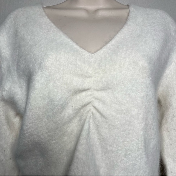 Carole Little y2k Women Angora Rabbit Hair Sweater Babydoll Ethereal Cottagecore - Picture 7 of 10